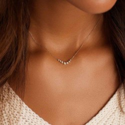 Classic Diamond Mini Row Necklace