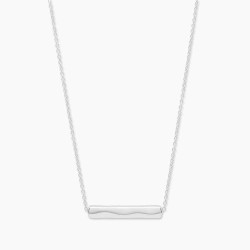Bespoke Bar Adjustable Necklace (Silver)