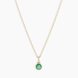 Emerald Birthstone Necklace