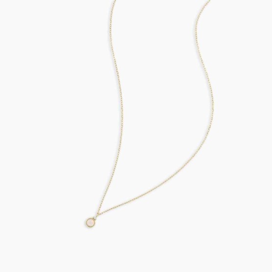 Opal Birthstone Necklace