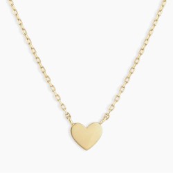14k Gold Heart Mini Necklace