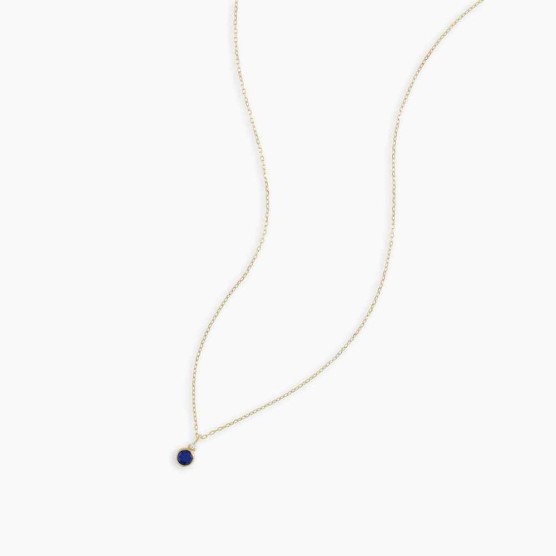Blue Sapphire Birthstone Necklace