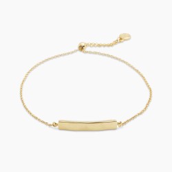 Bespoke Plate Adjustable Bracelet (Gold)