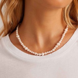 Lou Pearl Necklace (White)