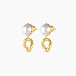 Lou Pearl Earrings (White)