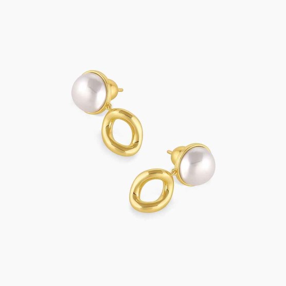 Lou Pearl Earrings (White)